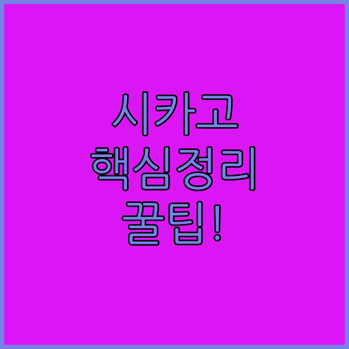 시카고 매그니피션트 마일 호텔 5곳 비교 가격 체크인 조식 정보 총정리