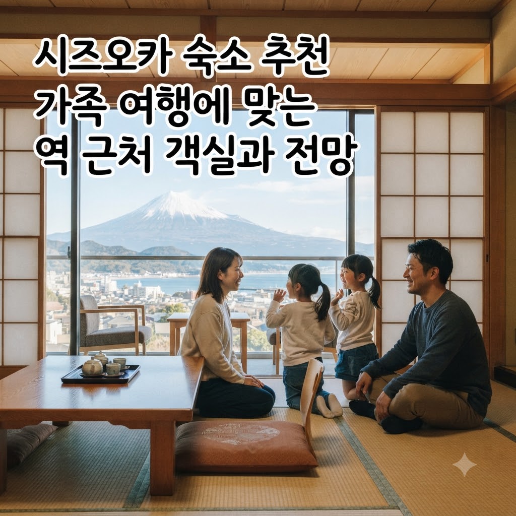 시즈오카 숙소 추천 가족 여행에 맞는 역 근처 객실과 전망