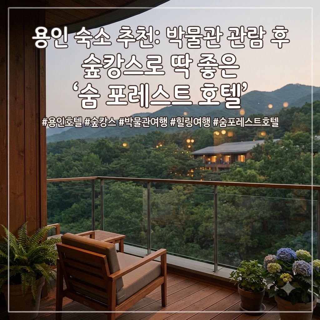 용인 숙소 추천 박물관 탐방 후 숲속 휴식하기 좋은 더숨 포레스트 호텔