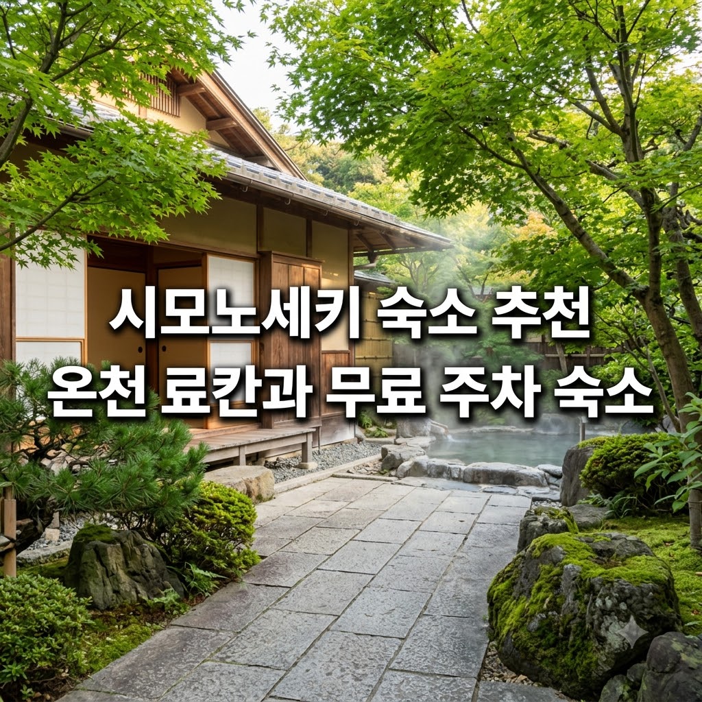 시모노세키 숙소 추천 온천 료칸과 무료 주차 숙소