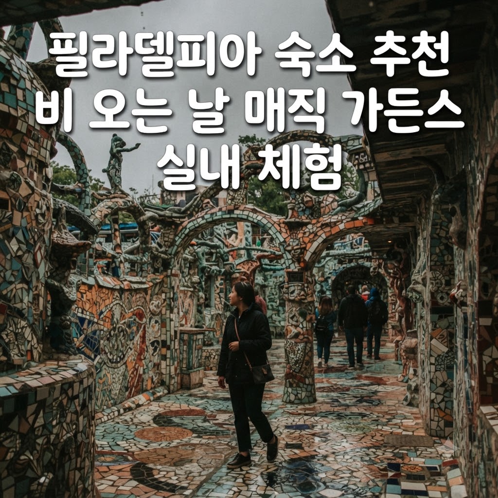 필라델피아 숙소 추천 비 오는 날 매직 가든스 실내 체험