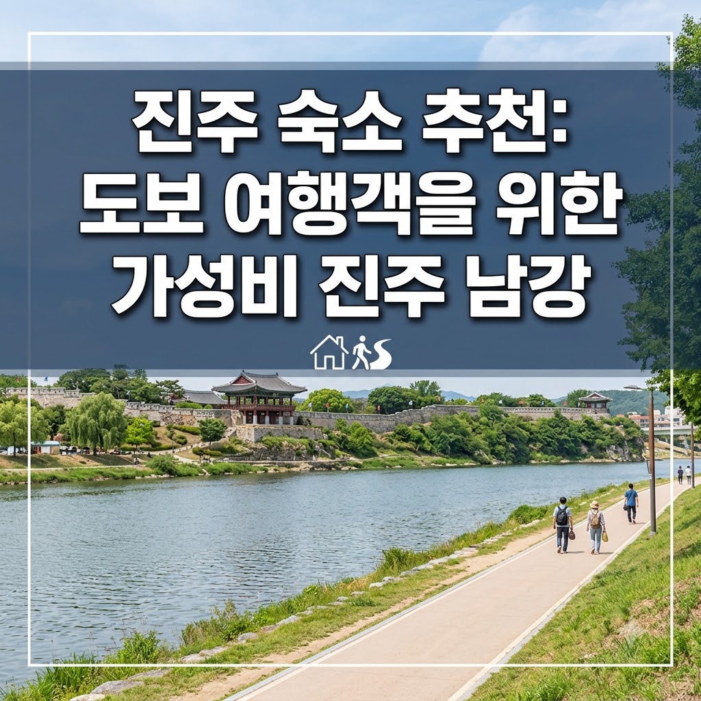 진주 숙소 추천 뚜벅이 여행자에게 알맞은 가성비 진주 남강
