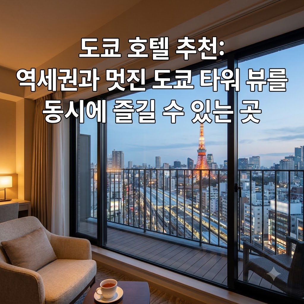 도쿄 호텔 추천 역세권 위치와 환상적인 도쿄타워 뷰를 즐길 수 있는 곳