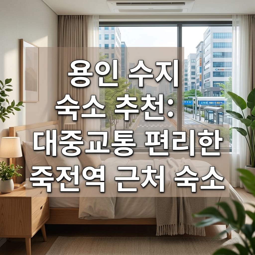 용인 수지 숙소 추천 죽전역 인근 대중교통 이용하기 편리한 곳