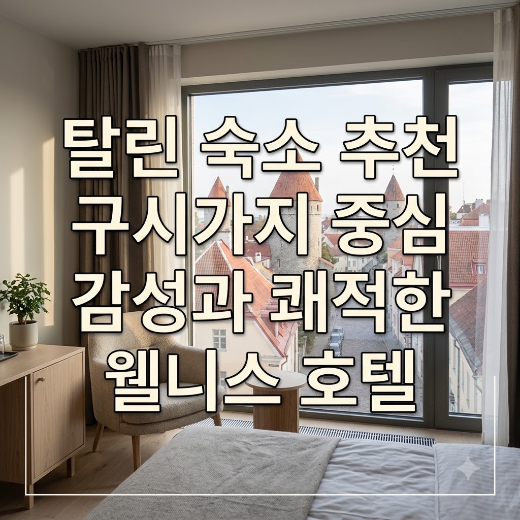 탈린 숙소 추천 구시가지 중심 감성과 쾌적한 웰니스 호텔