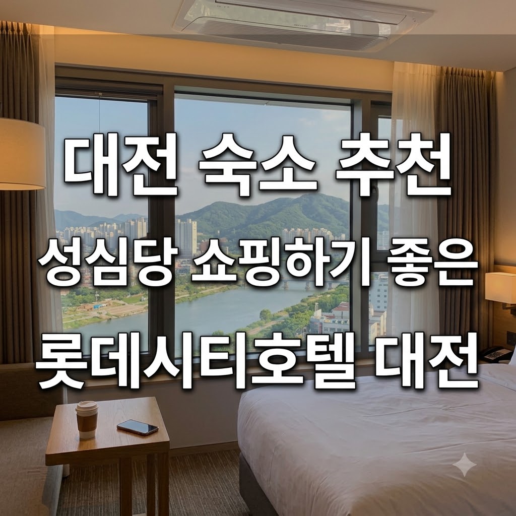 대전 숙소 추천 성심당 쇼핑하기 좋은 롯데시티호텔 대전