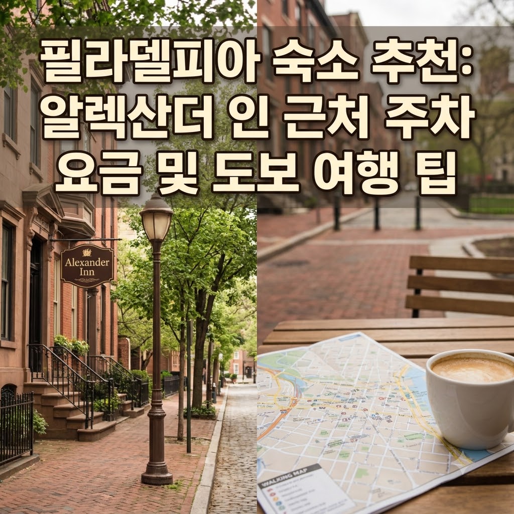 필라델피아 숙소 추천 알렉산더 인 주변 주차장 이용 요금과 도보 여행 팁
