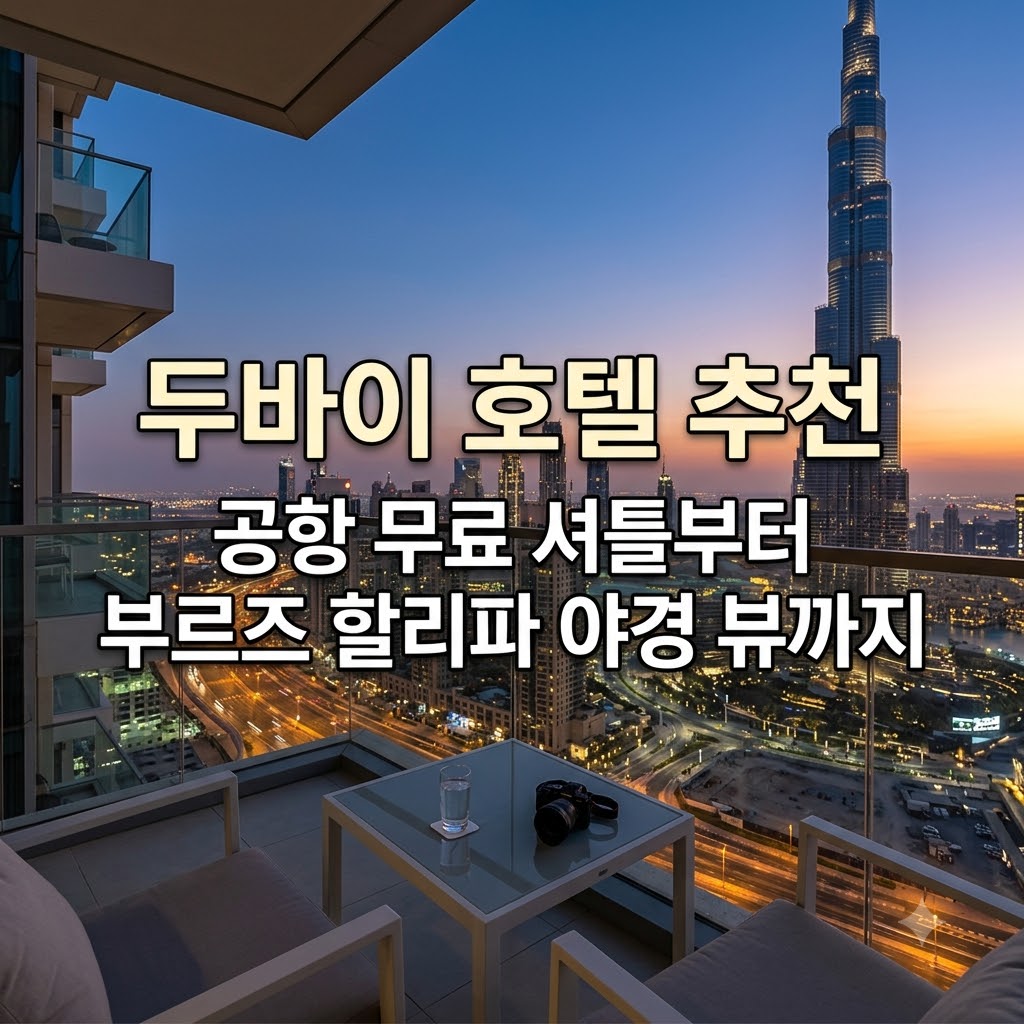 두바이 호텔 추천 공항 무료 셔틀부터 부르즈 할리파 야경 뷰까지