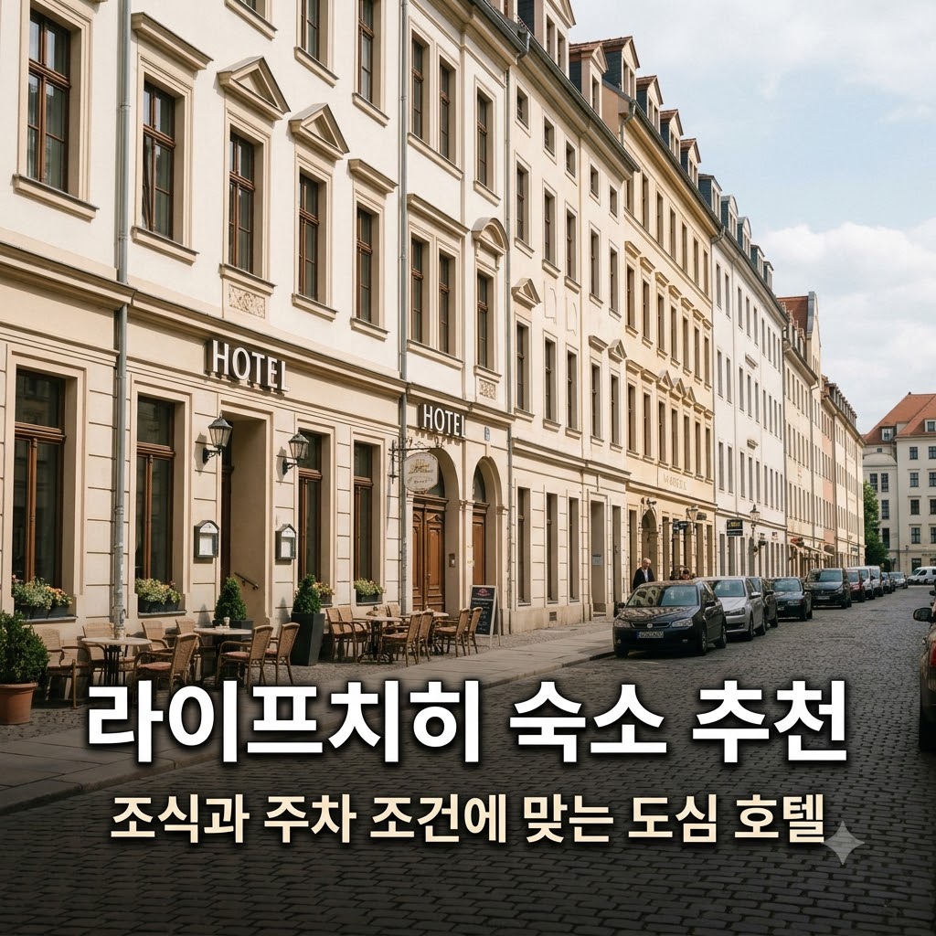 라이프치히 숙소 추천 조식과 주차 조건에 맞는 도심 호텔