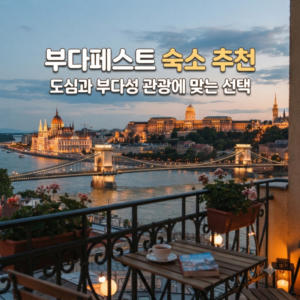 부다페스트 숙소 추천 도심과 부다성 관광에 맞는 선택